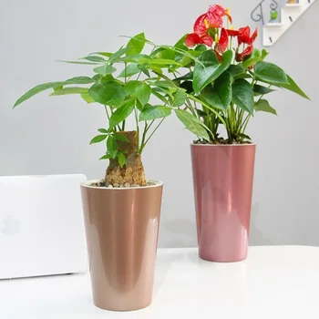 

New Self Watering Planter Violet Pots Lazy Flower Pot Automatic-Watering Planter Flower Pot -30