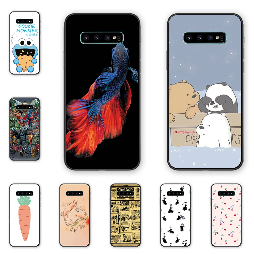 Силиконовый чехол для телефона из ТПУ с мультяшным аниме samsung S10plus A9pro мягкий