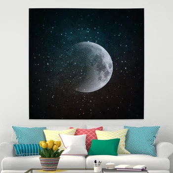 

Full Moon Phase Tapestry Wall Hanging Star Sky Tapestry Home Decoration Background Cloth Bedroom Wall Covering Home Decor