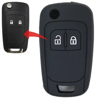 

Washable Good Hand-Feel Silicone 2 Button Car Key Case Cover for Opel Corsa Mokka Astra Adam Antara Meriva Zafira Insignia