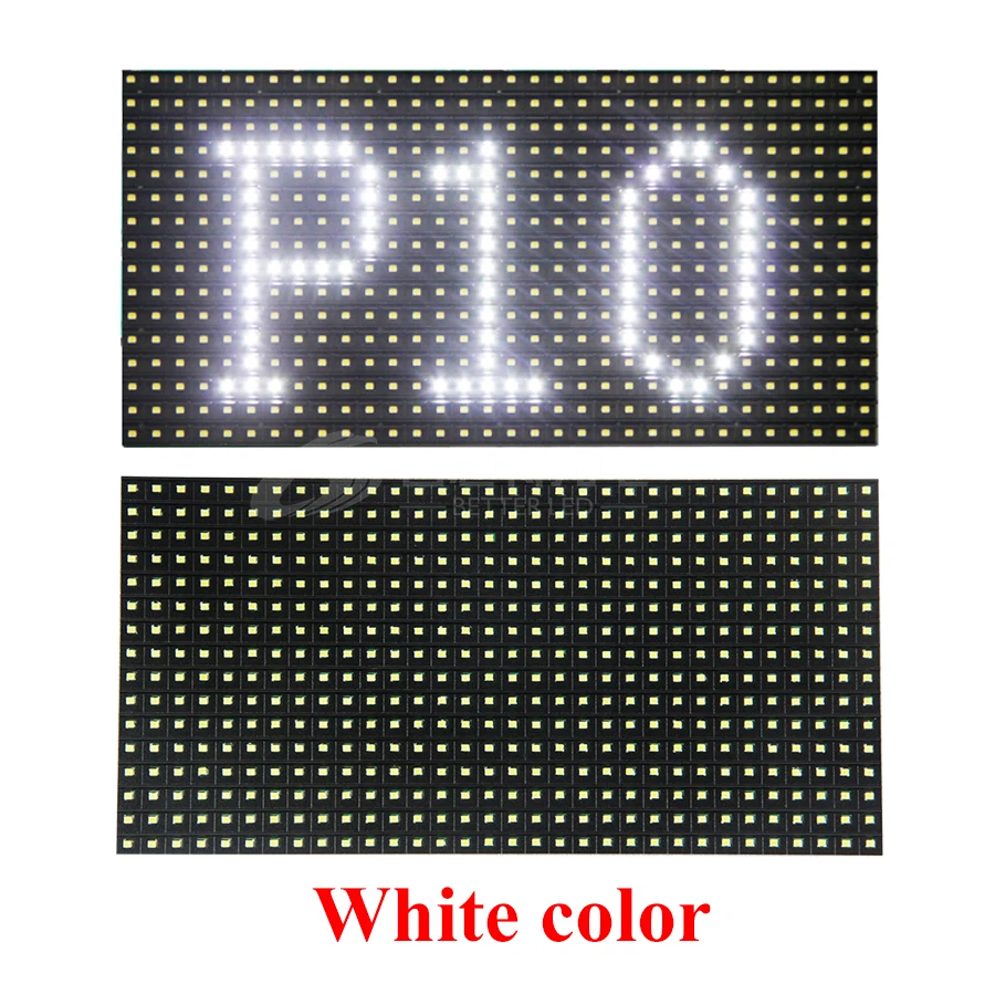 320-160mm-32-16pixels-Semi-Outdoor-SMD-P10-Red-White-Single-color-LED-display-module