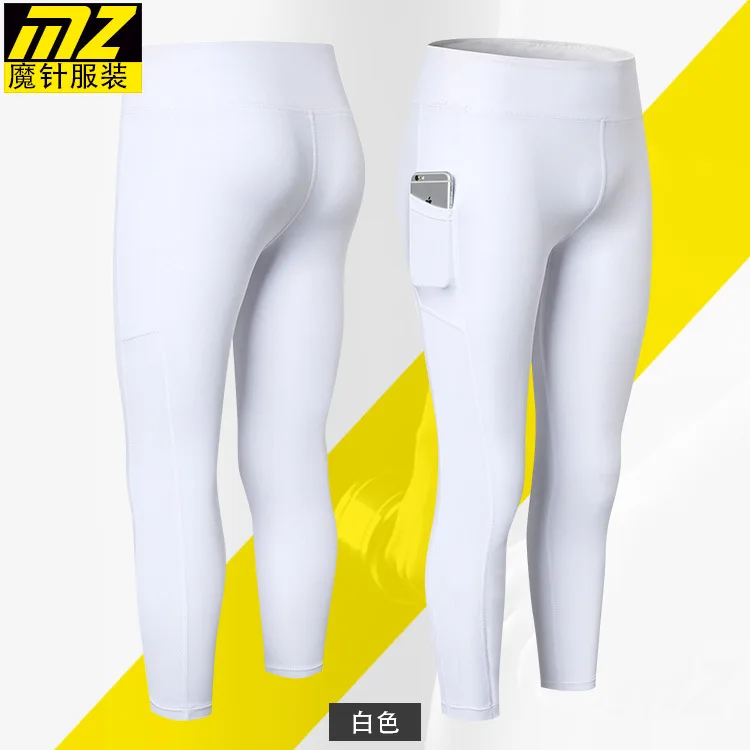 MZ Mesh Joint Pocket Capris Брюки для фитнеса брюки для бега Эластичные Обтягивающие пожелание впитывания пота Amazon Cross Border