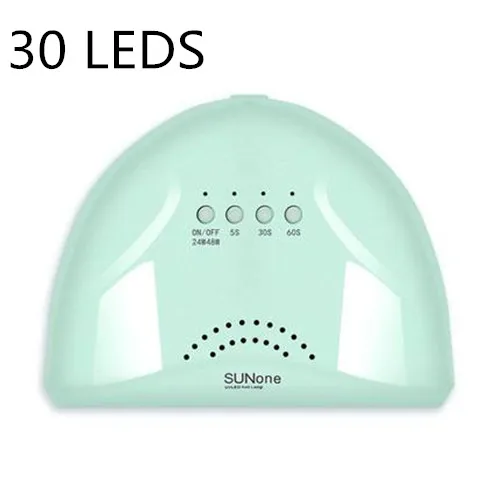 24 Вт/48 Вт УФ-лампа для ногтей 3 настройки времени светодиодный светильник инфракрасная индукция E/U лампа отверждения уф 30 шт. светодиодный S Гель Сушилка для ногтей инструмент лампа# LD - Цвет: green
