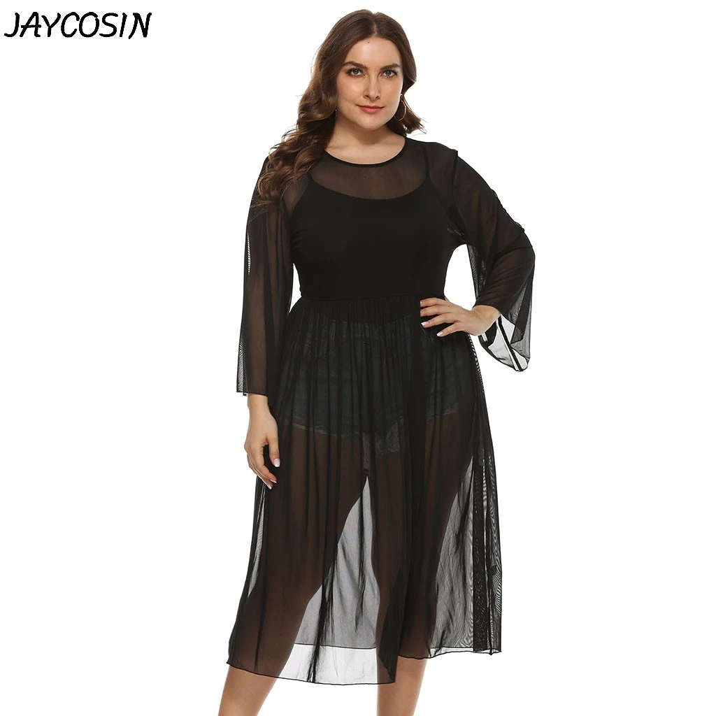 long sleeve midi smock dress