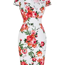 1950s 60s женское платье-карандаш в винтажном стиле до колена в горошек с цветочным принтом в клетку для деловых женщин и офиса облегающее платье размера плюс