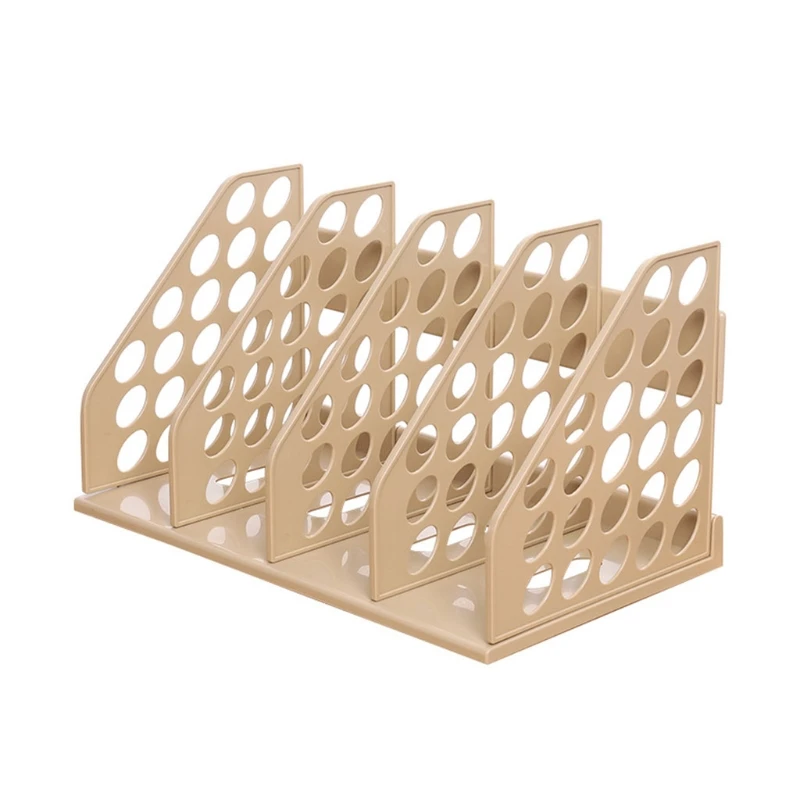 

DIY Detachable Colored 4 Divider Section Magazine File Holder Frame Tray Shelf Storage Rack Sturdy Display Stand Desktop