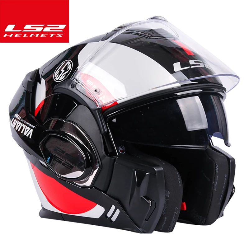 100% originale LS2 Valiant casco ls2 ff399 180 ° vibrazione up cromato casco  capriola Moto casco con Nebbia Sistema di trasporto|ls2 helmet|motocycle  helmetfull face - AliExpress