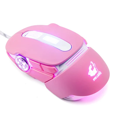 Розовый RGB эффект подсветки 704 макро определение Программирование игровой чип мышь игровая Проводная компьютерная мышь эргономичная геймерская мышь - Цвет: Розовый