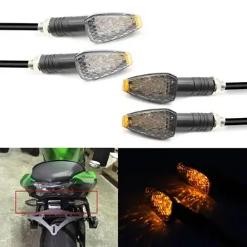 

1 Pair 12V Motorcycle Indicate Lights LED Turn Signal Lights High Color Rendering Long Service Life Blinkers for Yamaha