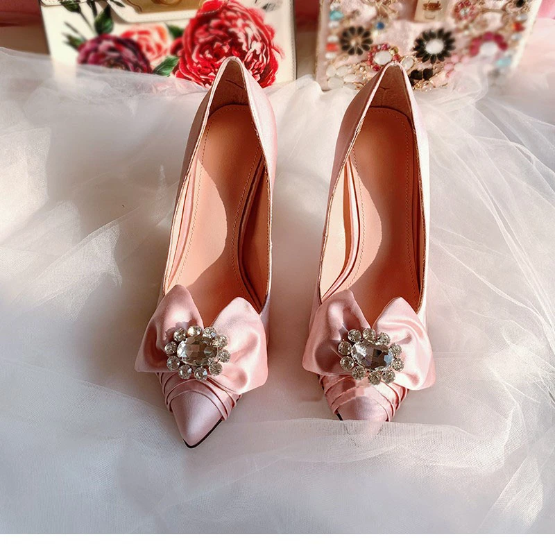 black satin pumps for wedding