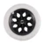 NEW - Black White Plastic Core Foam Shopping Trolley Cartwheel Casters
