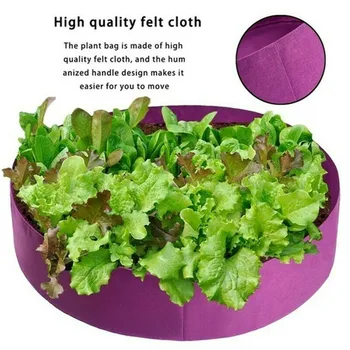 

Round Planting Bag Outdoor Garden Greenhouse Felt Fabric Plant Flower Vegetable Grow Pot Bucket