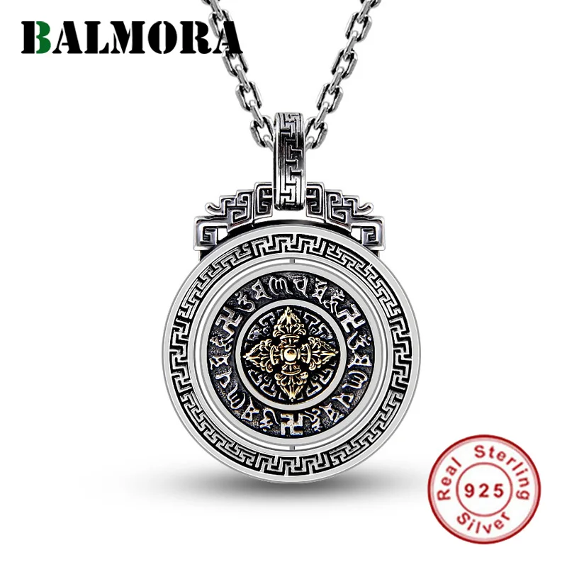 Подвеска BALMORA из стерлингового серебра 925 пробы буддизм шесть слов Sutra Vajra