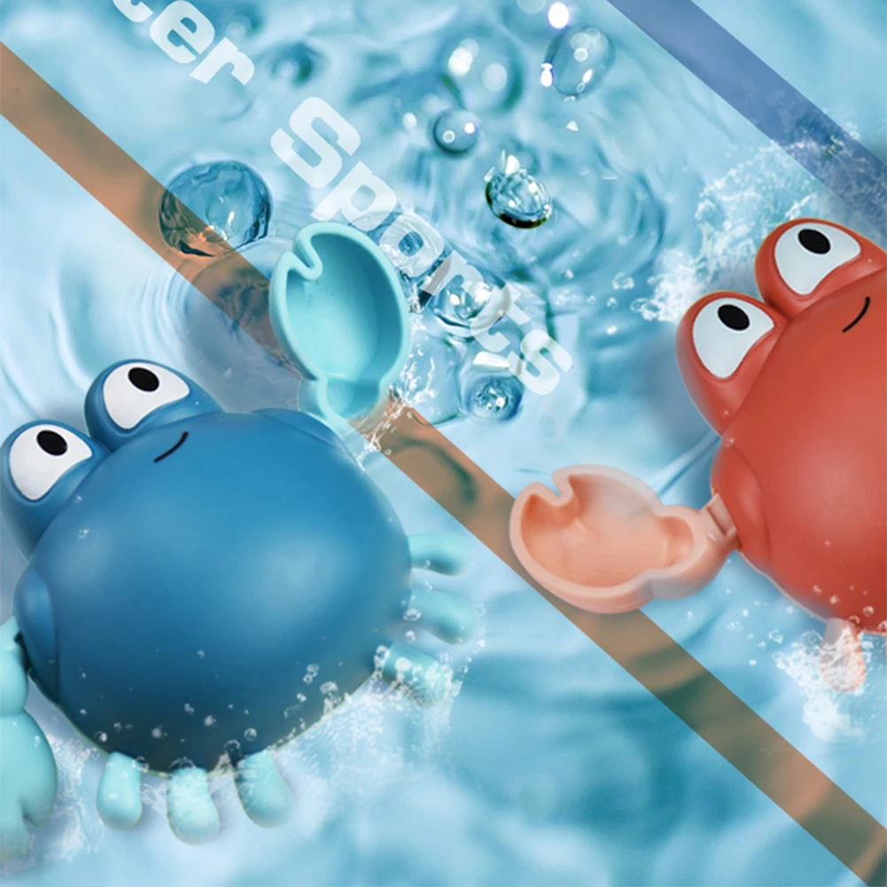 Juego de juguetes de agua para ducha de padres e hijos, Bauble de baño con cuerda mecánica, herramienta de bañera de animales para niños, regalo para baño de playa