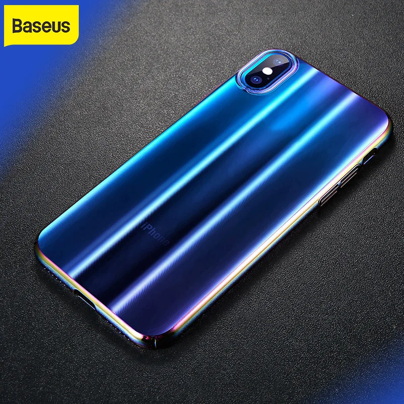 Чехол для телефона Baseus iPhone X Ультратонкий чехол с градиентом цветные чехлы