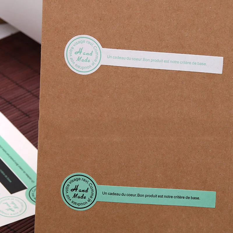 10Sheets=150Pcs Hand Made Adhesive Stickers Sealing Label Stickers Strip Paper Stickers For Gifts Girls Craft Stickers