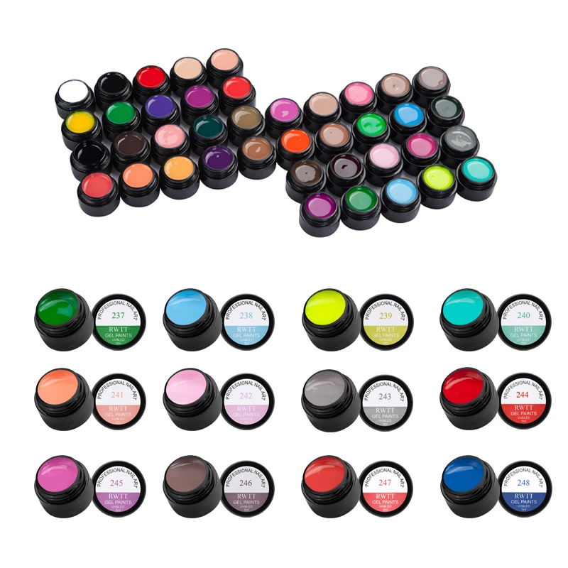 Online 12 flaschen Anzug Bunte Zeichnung Nagel Gel Polnisch 5ml Linie Gel Starke Elastische Farbe Nail art UV Gel Lack