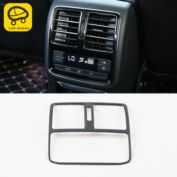 

CARMANGO For VW Volkswagen Arteon 2019 Car Styling Back Air Outlet Vent Panel Chrome Cover Trim Frame Sticker Interior Accessory