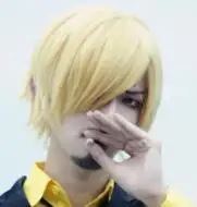 Wig Один кусок Vinsmoke Sanji Косплей Костюм Униформа аниме цельный Чоппер Косплей Хэллоуин вечерние костюмы для взрослых нарядный костюм - Цвет: Wig