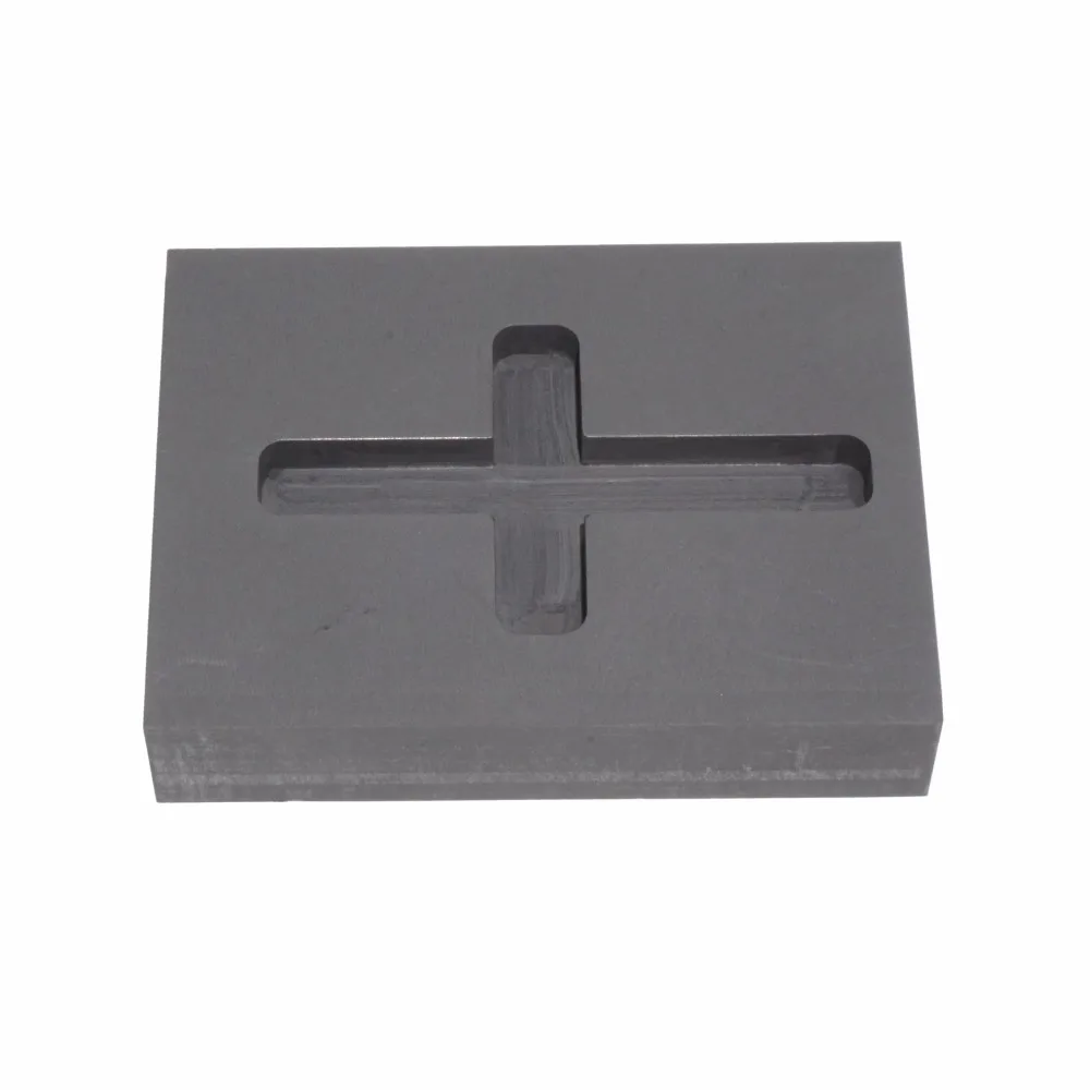 1.2 Troy Ounce Cross Gold Graphite Ingot Mold for Melting Casting Refining