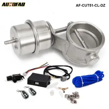 

Exhaust Control Valve Set With Vacuum Actuator CUTOUT 2"51mm Pipe CLOSE STYLE with Wireless Remote Controller Set AF-CUT51-CL-DZ