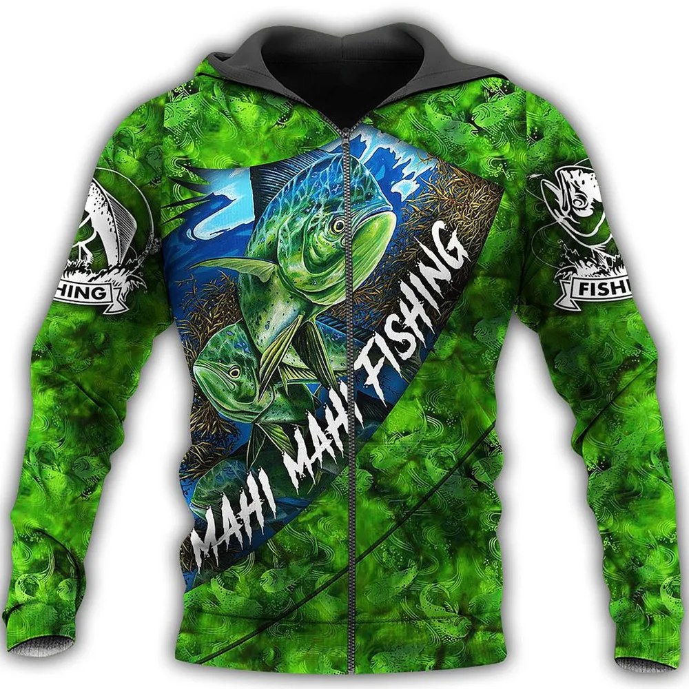 

Mahi Mahi Fishing 3D All Over Printed Mens Zip Hoodies Autumn Unisex Fashion Casual Jacket Hip Hop Hoodie LLJ047