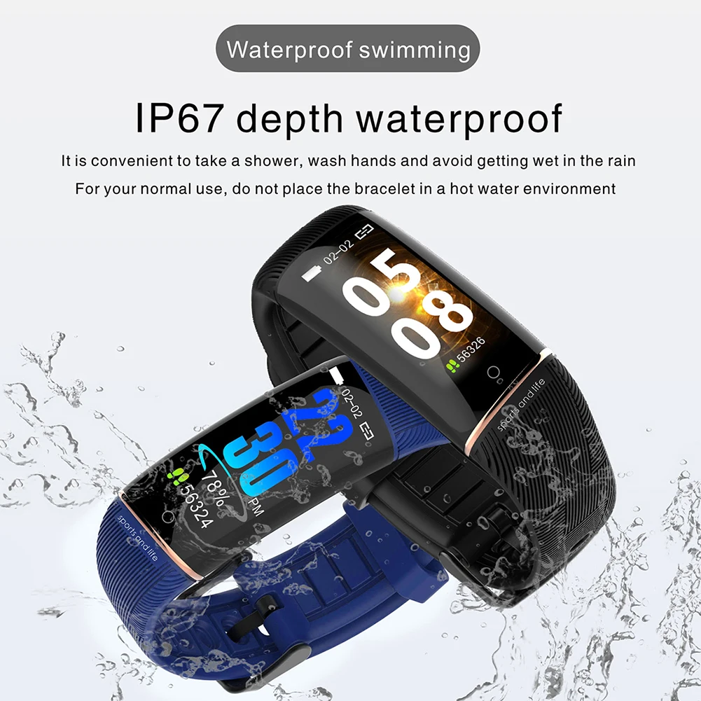 E98 Смарт часы Bluetooth 4,0 Сенсорный экран фитнес-браслет монитор сердечного ритма кровяное давление смарт-наручные часы для Android iOS