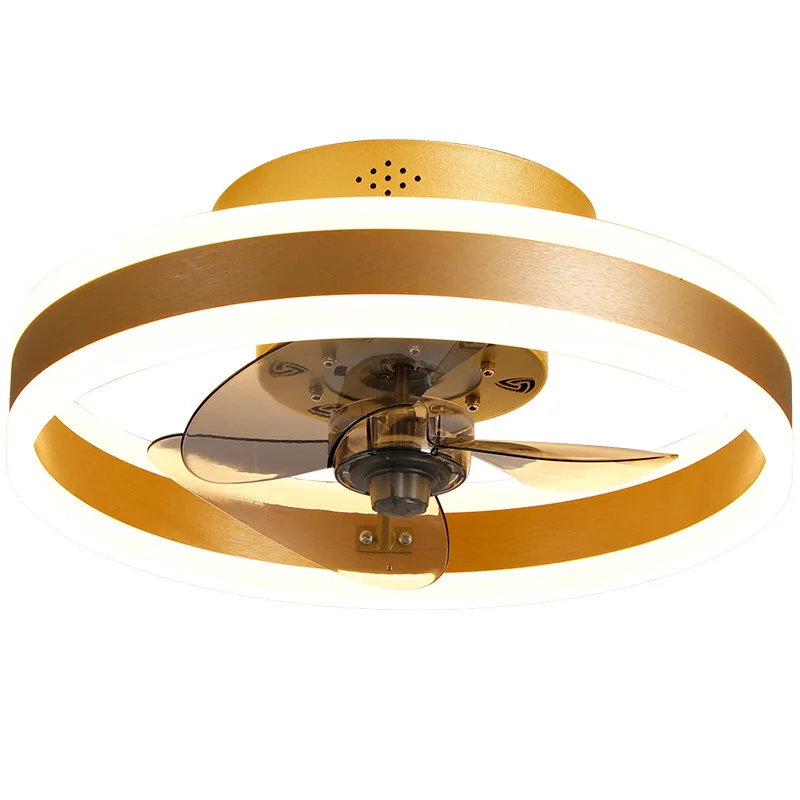 Fan Lamp Light Luxury Home Integrated Nordic Modern Creative Ceiling Small Bedroom Restaurant Remote Control Invisible Fan