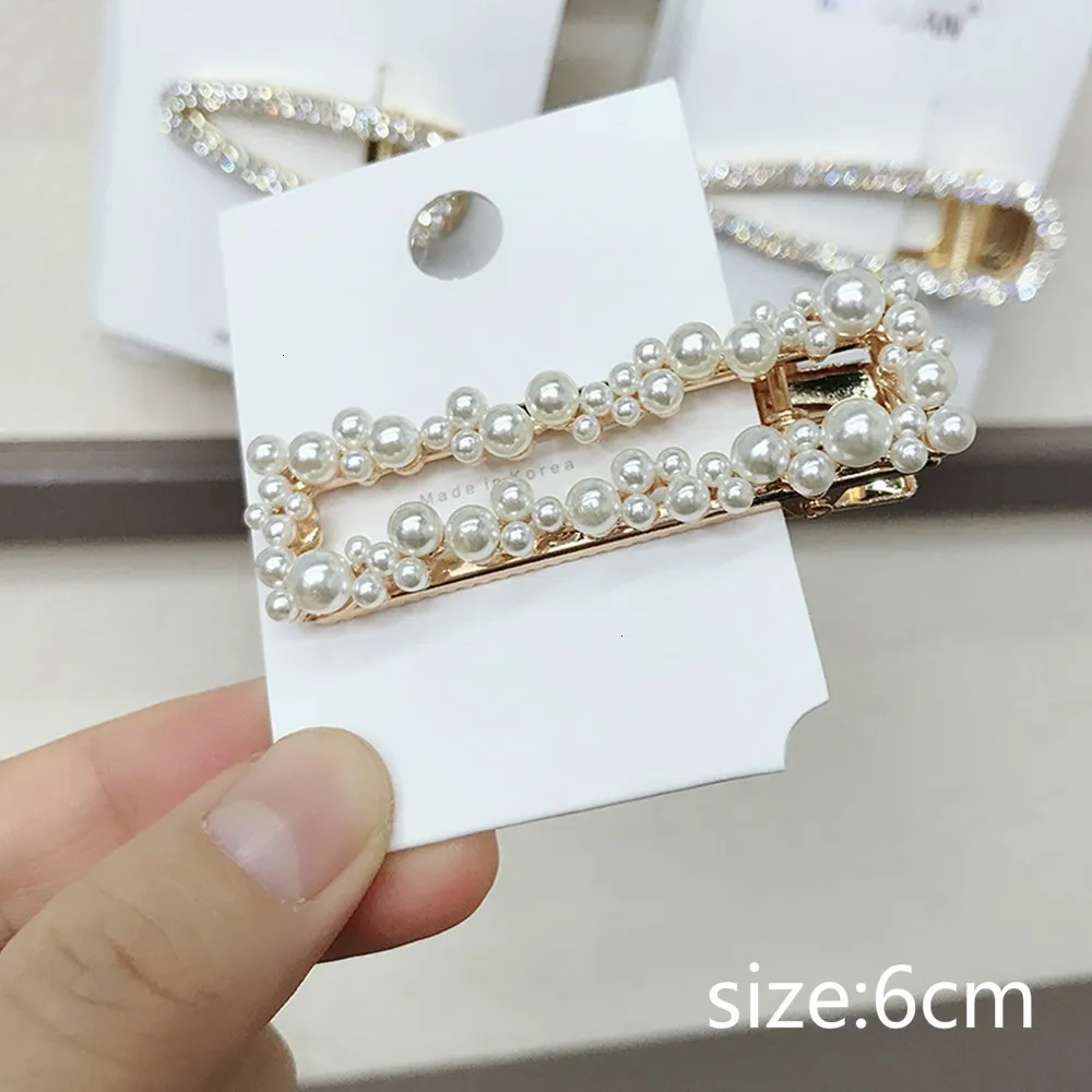 Корейский сердце Имитация шпильки с жемчугом девушка квадратная капля жемчуг заколки для волос Свадебные Заколки ювелирные изделия для волос аксессуары