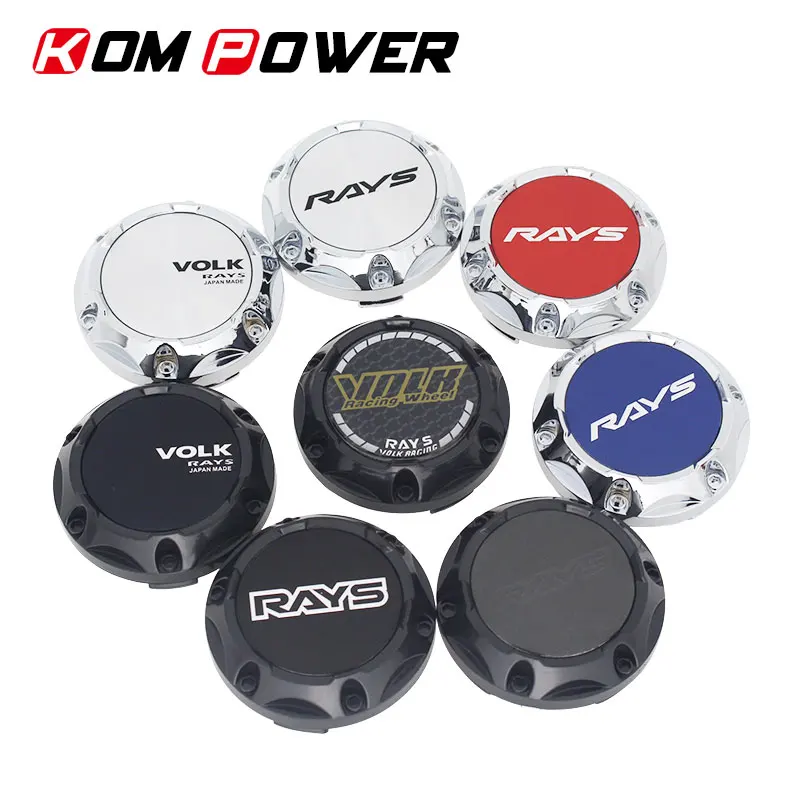 4pcs 64mm rays racing center hub cap volk emblem wheel caps black &amp silver 56mm clip car rim cover | Автомобили и мотоциклы