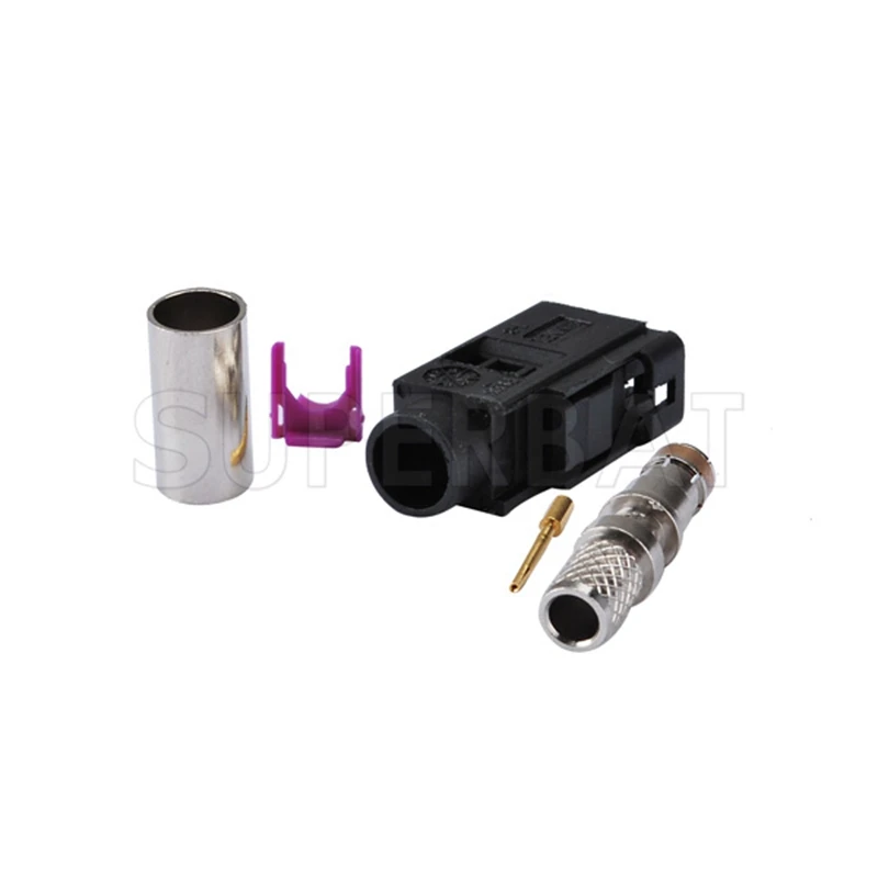 

Superbat Fakra Crimp Female Apply to Radio without Phantom Supply for Coaxial Cable LMR195