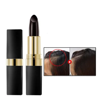 

One-Time Hair Dye Instant Gray Root Coverage Hair Color Modify Cream Stick Temporary Cover Up White Hair Colour Dye Brown