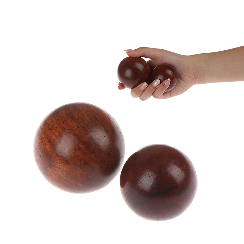 5 см/6 см из красного дерева фитнес мячик для здоровья массажный гандбол медитация для здоровья упражнения для снятия стресса мячи для расслабления рук 1 шт