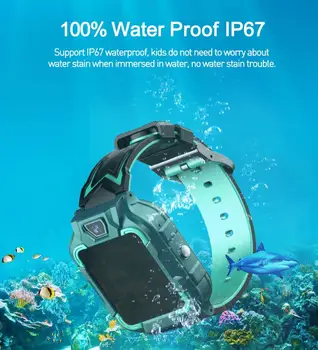 

Children's Smart Watch GPS GPRS LBS WiFi Locator Video Camera Fitness Tracker Call Heart Rate IP67 Waterproof Kids Smart Watch