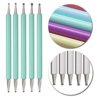 5Pcs Dual-Ended Nail Art Dotting Tools, with 10 Different Sizes for Dotting, Marbleizing & Painting 2