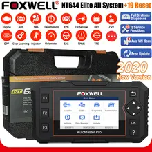 Foxwell nt644 elite obd obd2 ferramenta de diagnóstico do carro profissional dpf epb tpms redefinir sistema completo scanner automotivo