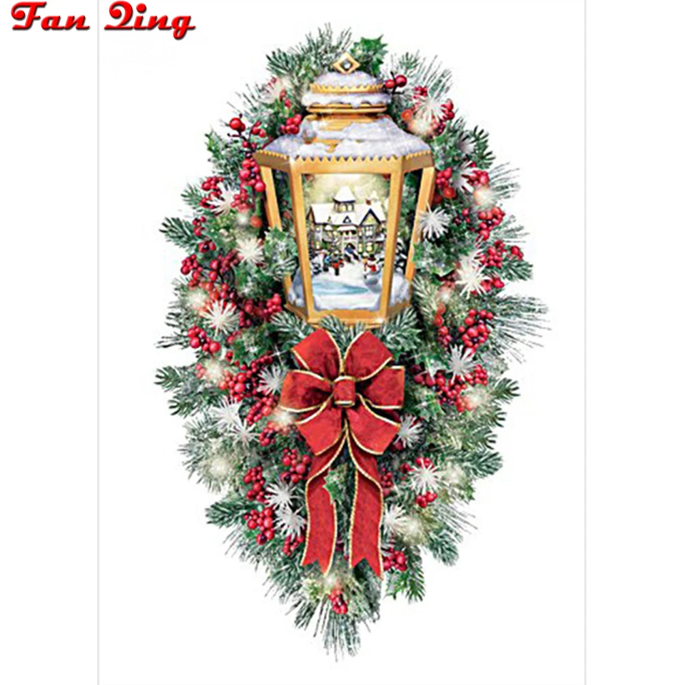 Cross Stitch Embroidery Complete Christmas Kit - 5d Diy Cross Stitch  Embroidery - Aliexpress