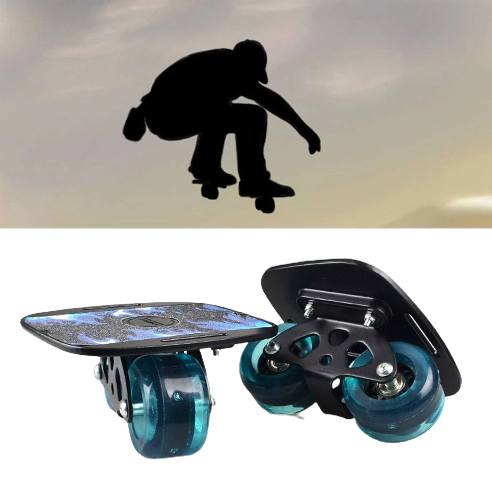 Prestatie wrijving hiërarchie 1 Pair Skateboard Aluminium Alloy Mini Drift Roller Road Drift Skates Plate  Skate Fish Short Board Roller Skateboard For Gift|Skate Board| - AliExpress