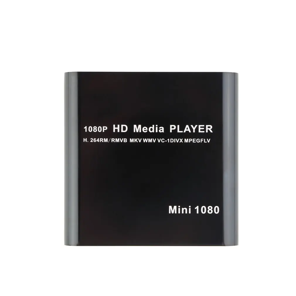 1080P HDD многофункциональный медиа RMV MP4 AVI FLV плеер MKV/H.264/RMVB Full HD с хостом USB кардридер US Plug
