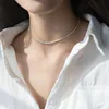 Trustdavis-collar corto de circonia cúbica para mujer, gargantilla de Plata de Ley 925 auténtica con carácter, joyería de boda, regalo DS1869 ► Foto 3/6