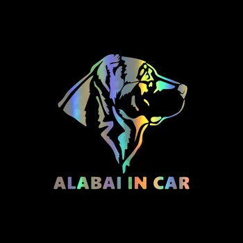 

Dawasaru Alabai In Car Pet Dog Lovely Sticker Waterproof Decal Laptop Motorcycle Auto Decoration Accessories PVC,15cm*15cm
