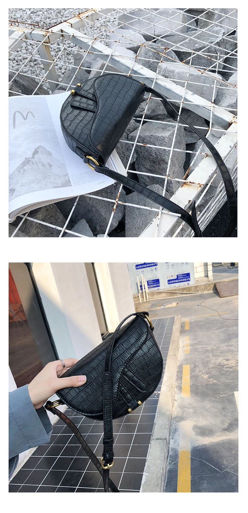 Новая седельная сумка для женщин, кожаная сумка на плечо, роскошная сумка, полукруглая женская сумка через плечо, Высококачественная винтажная сумка