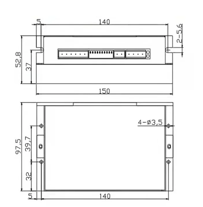 Two-phase gerador de pulso controlador de servo