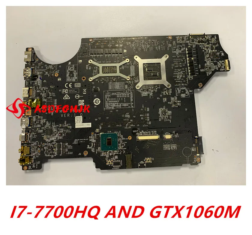 US $488.00 MS16JB1 REV 10 FOR MSI MS179B GE72 GE72VR GP72 Notebook Motherboard WITH I7 CPU AND GTX1060M 100 Works perfectly