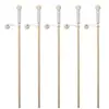 5pcs Wooden Magnetism Fishing Rod Toys for Children Early Educational Parent-child Interactive Fishing Rod for Kindergarten 1