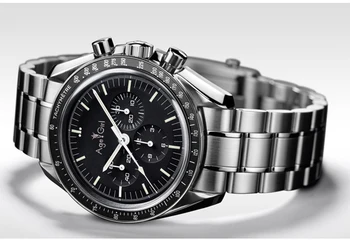 

Luxury Brand New Men Automatic Mechanical Watch Speed Luminous Ceramic Bezel Crystal Sapphire Black Leather Limit Sport 40mm AAA