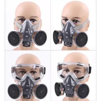 

Half Face Respirator Dust Gas Mask for Painting Spray Pesticide Chemical Smoke