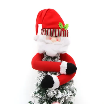 

Christmas Tree Top Topper Cover Santa Claus Xmas Tree Ornaments Xmas Home Decor Xmas Tree Holiday Atmosphere Art Decorations