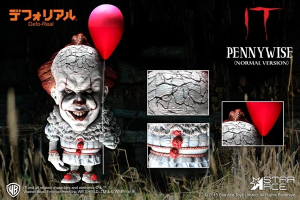 

STAR ACE TOYS ASA6004 DF Joker 15cm 1/12 Soft Vinyl Defo Real Series Pennywise figure Statue model full set toy for fans