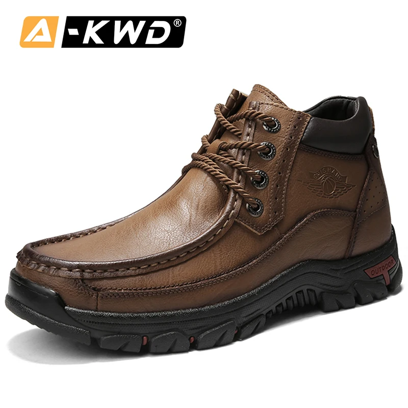 Модные высокие кроссовки Man Werk Schoenen кожаные ботинки мужские натуральная Уличная
